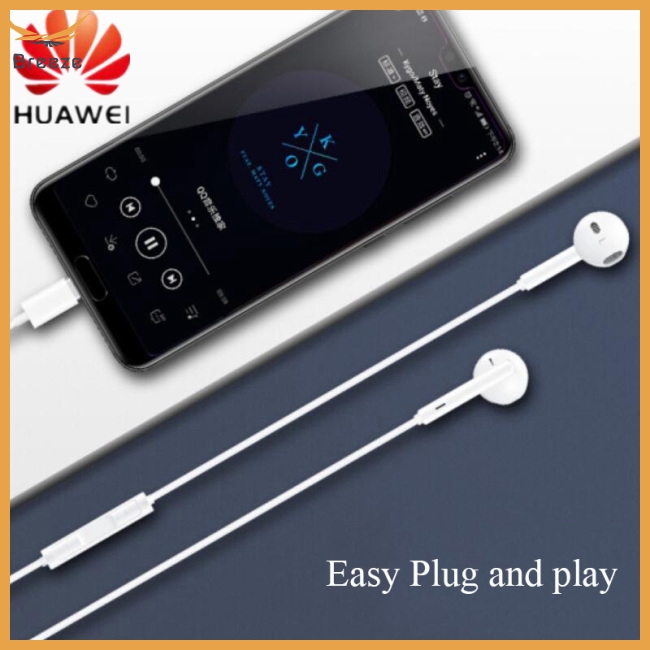 Tai Nghe Type-C Usb Âm Thanh Stereo Có Micrô Cho Huawei P20 Pro Mate10