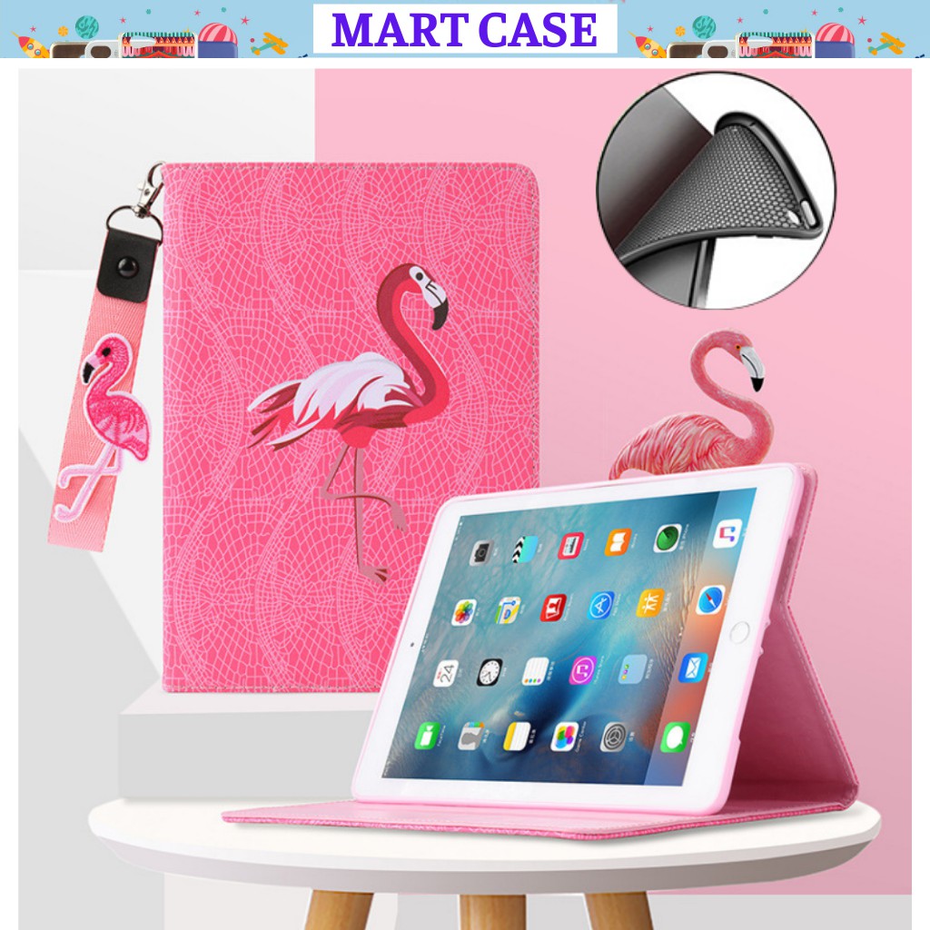 Bao da ipad gen 8 silicon hình Chim Hồng Hạc ốp ipad Air 2/Air 1/Pro 9.7/10.5/Air 3/10.2 gen7/8...MART CASE
