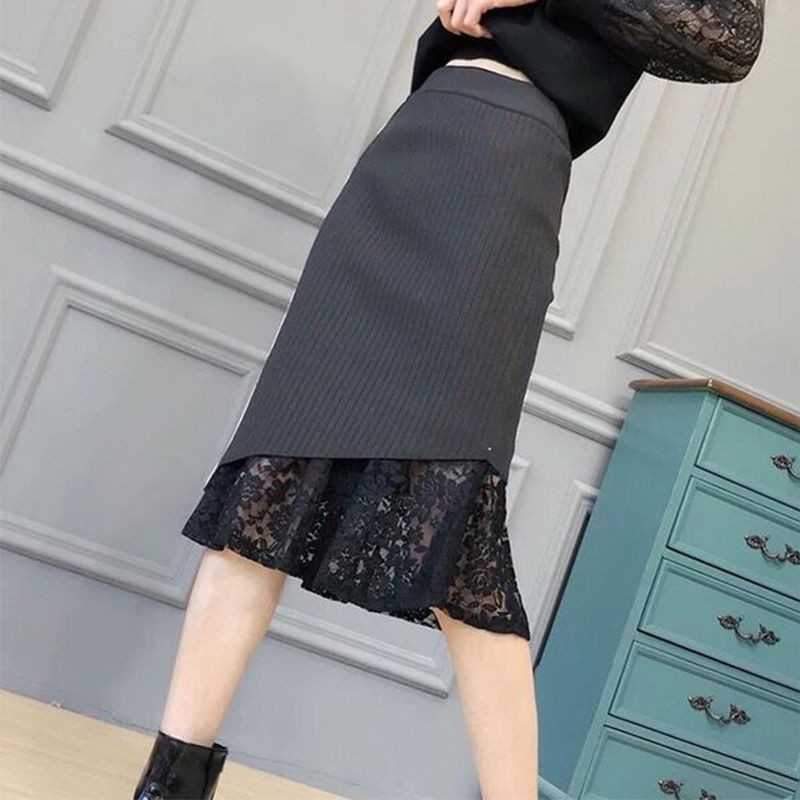 Chân váy len dài váy ren đuôi cá chất đẹp | BigBuy360 - bigbuy360.vn