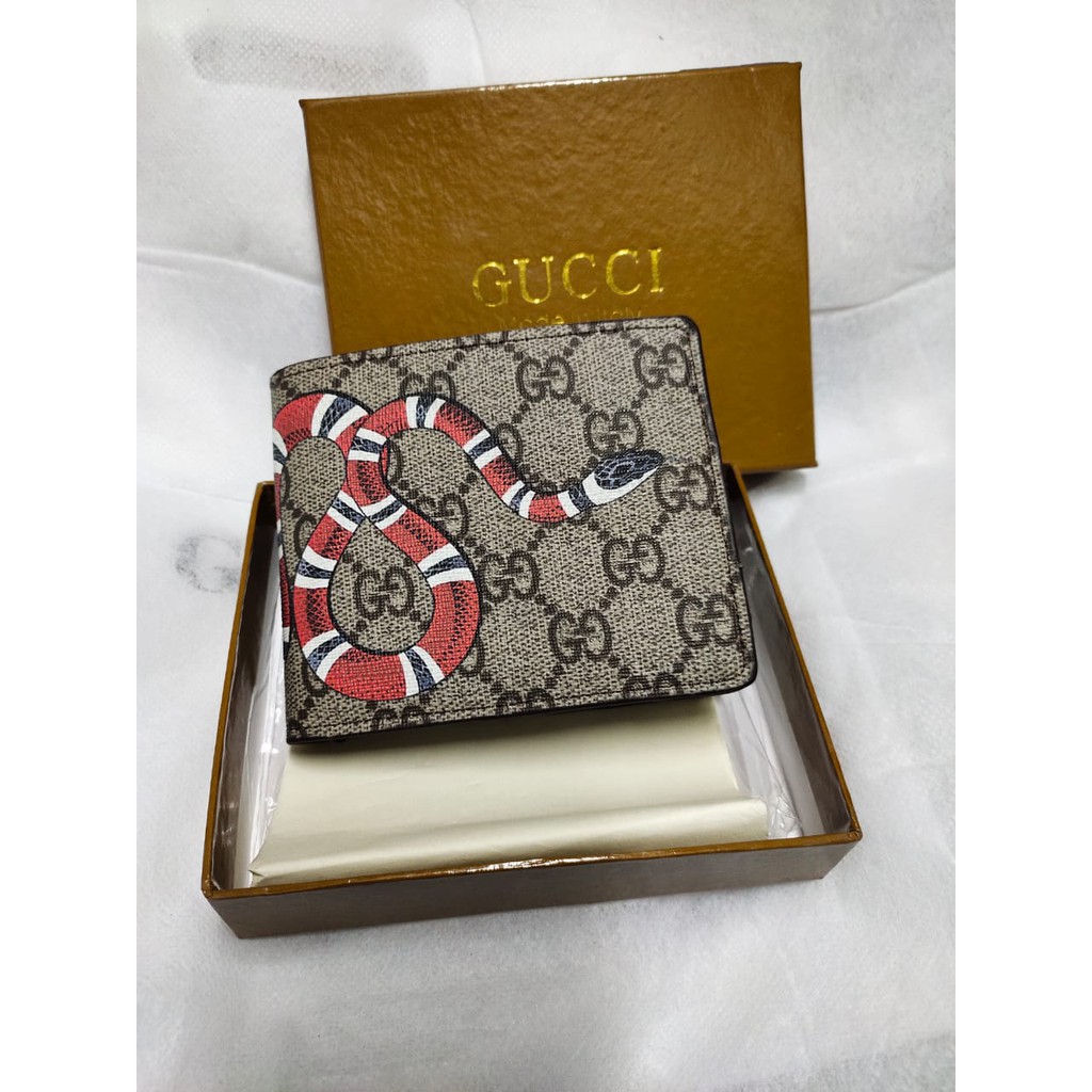 Ví Gucci Supreme Phối Hình Rắn Cá Tính Trẻ Trung