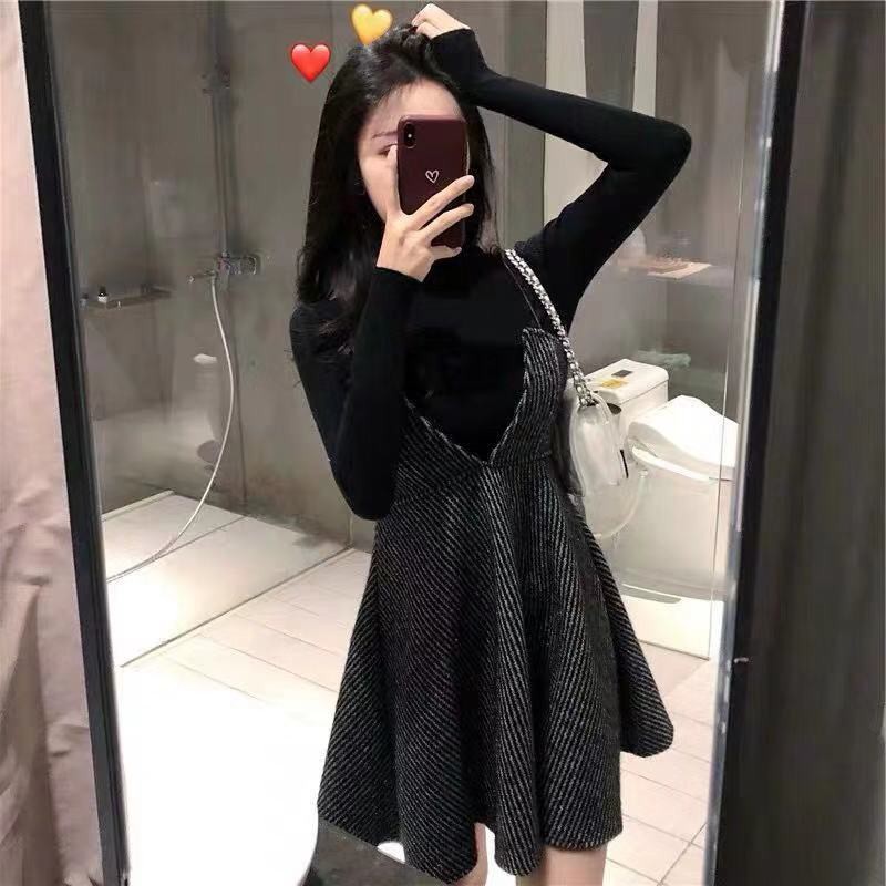 Sét nguyên bộ áo tay dài + đầm dây
