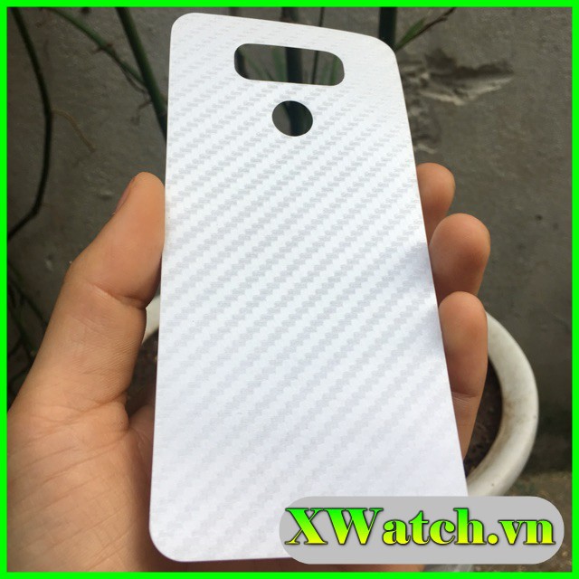 Miếng dán Carbon mặt lưng LG G6 G7 G8 (2 camera) G8x V30 V40 V50 V60 V50s G8 (3 camera)