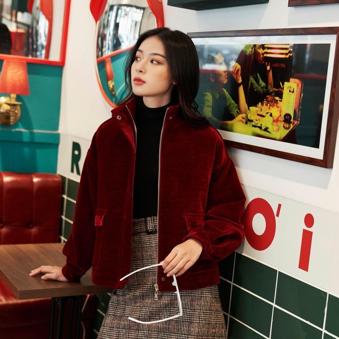 [MÉO SHOP] Áo Khoác Nhung Edna
