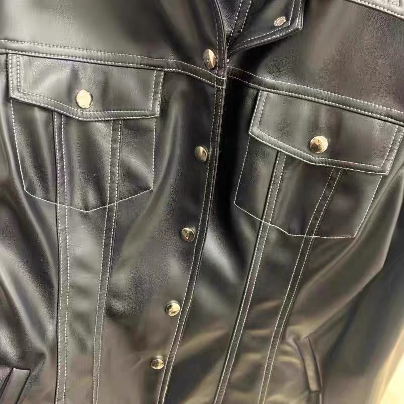 Váy cá tính chất liệu da kẻ viền giống Ju Seok Kyung PENTHOUSE Cuộc chiến thượng lưu kèm ảnh thật