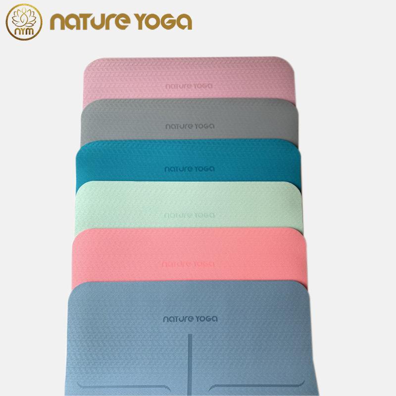 Thảm Tập Yoga Nature Yoga Thảm Chất Liệu TPE Cao Su Non Định Tuyến Bám Tốt 2 Mặt