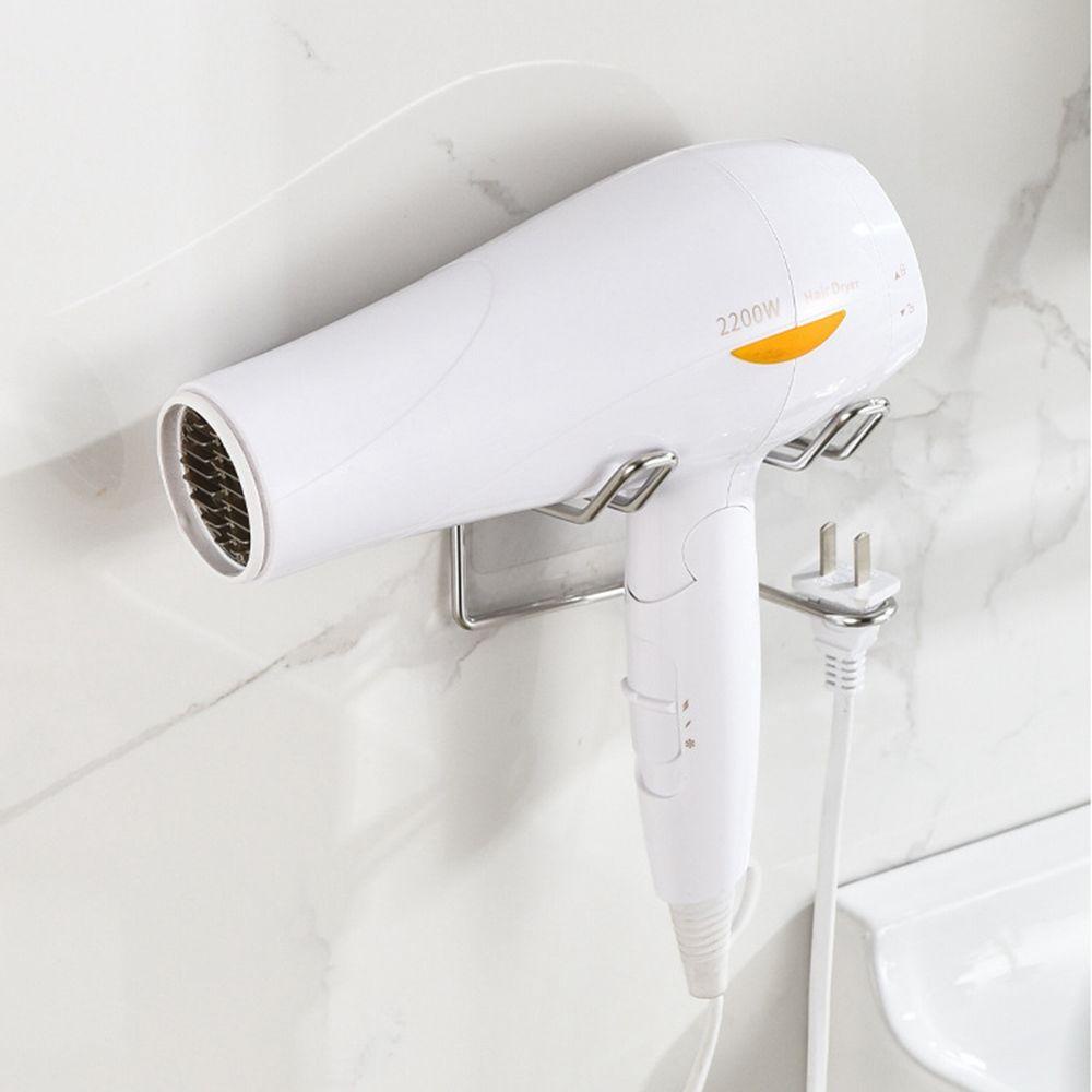 Giá Đỡ Máy Sấy Tóc Gắn Tường Bằng Thép Không Gỉ Tiện Lợi