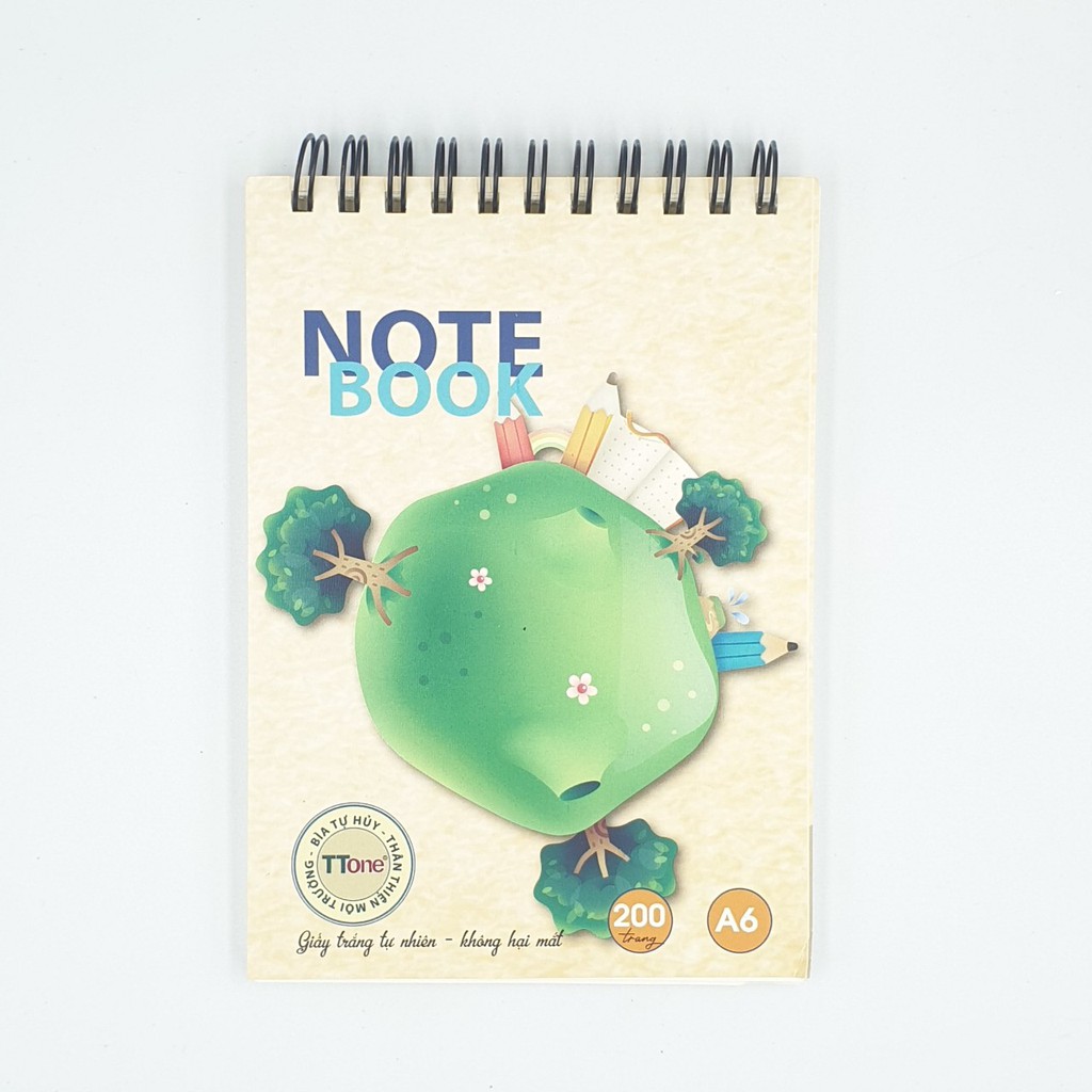 Notebook A6 - Sổ lò xo bìa tự hủy TTone Thuân Tiến, sản phẩm chất lượng cao và được kiểm tra kỹ trước khi giao hàng