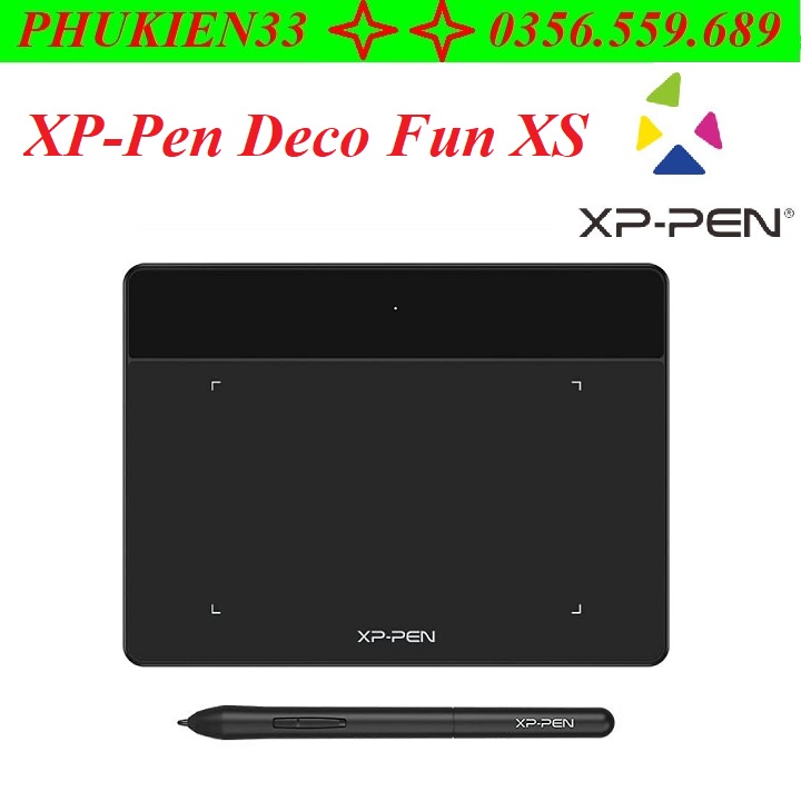 Bảng Vẽ Điện Tử Siêu Mỏng XP-Pen Deco Fun XS, chuyên dụng cho thiết kế đồ họa - Hàng chính hãng