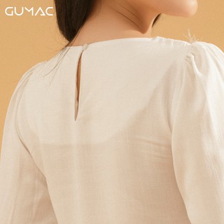 Áo thêu lá cổ AA751 GUMAC