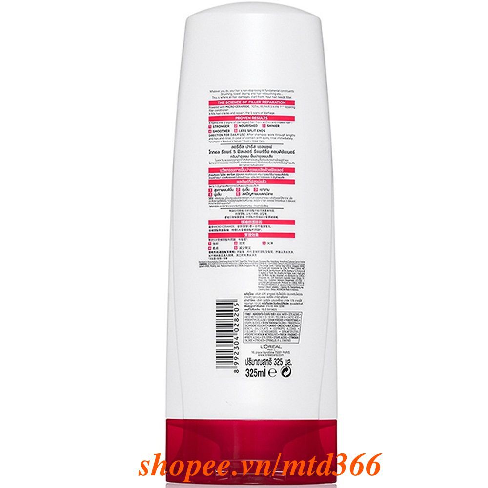 Dầu Xả Tóc Loreal 325Ml Elseve Total Repair 5 Conditioner Phục Hồi Tóc Chính Hãng.