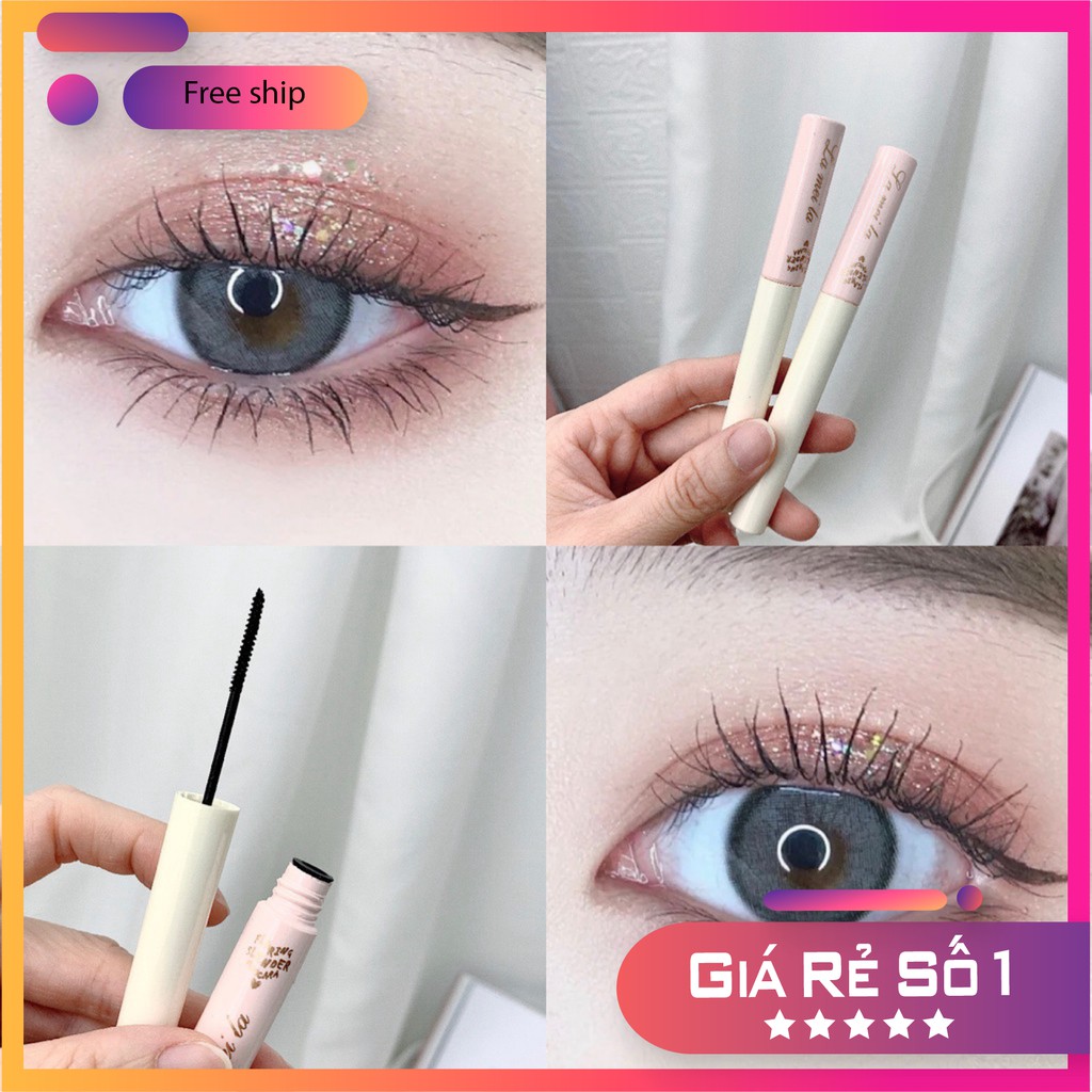 Mascara siêu mảnh tơi mi Lameila Skinny Microcara vỏ hồng Senabeauty | BigBuy360 - bigbuy360.vn