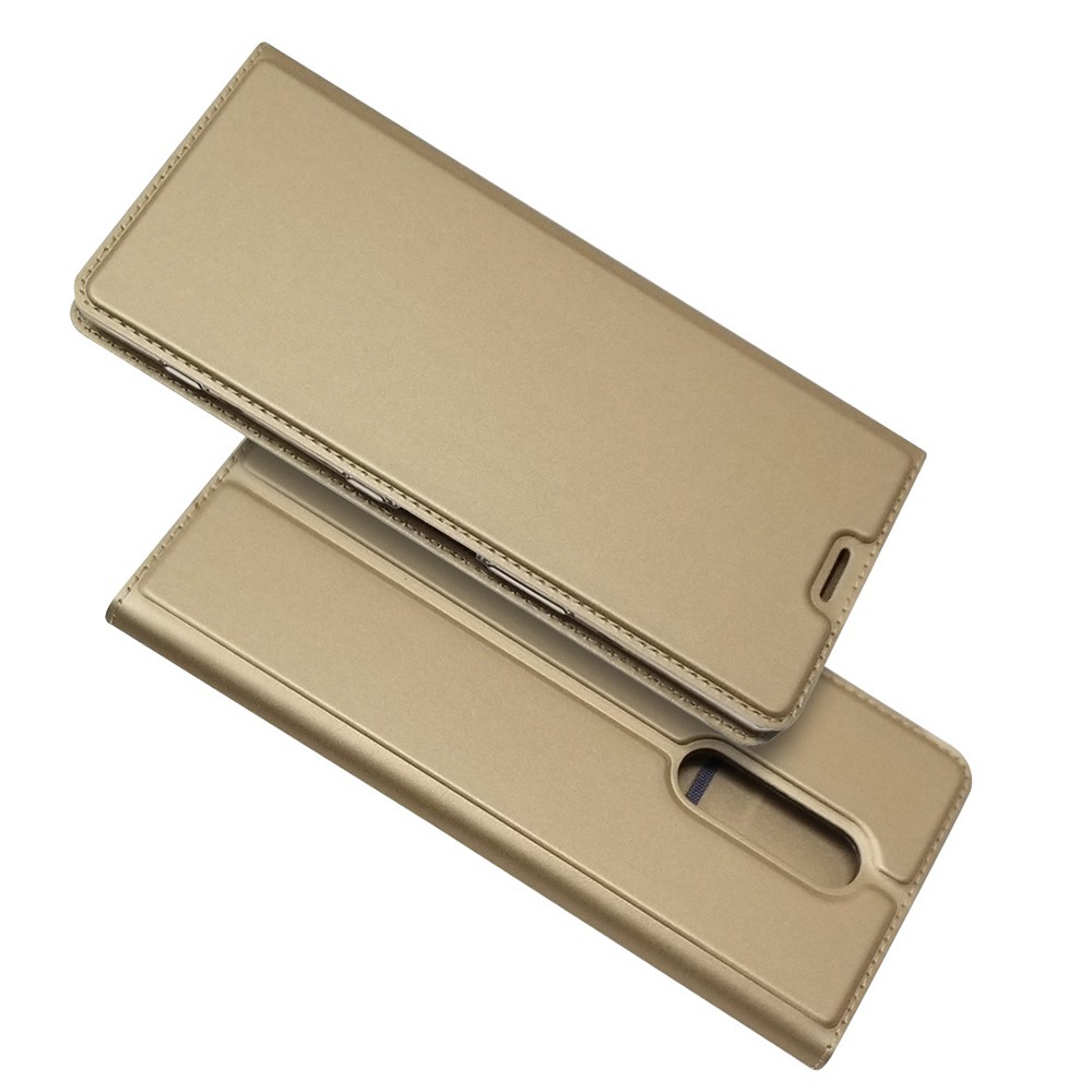 Bao da điện thoại PU nắp lật từ tính có giá đỡ + ngăn đựng thẻ cho Sony Xperia 1 Xperia1 J8110 J8170 J9110 J9150