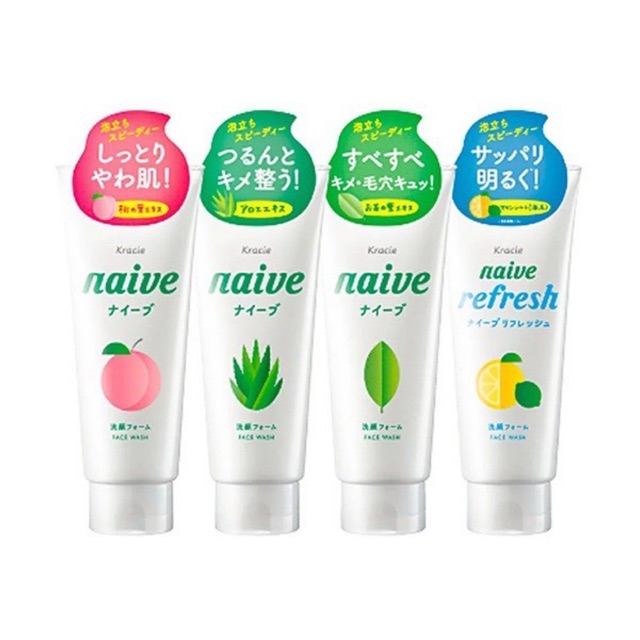 Sữa rửa mặt Naive Kracie Naive Nhật 143g