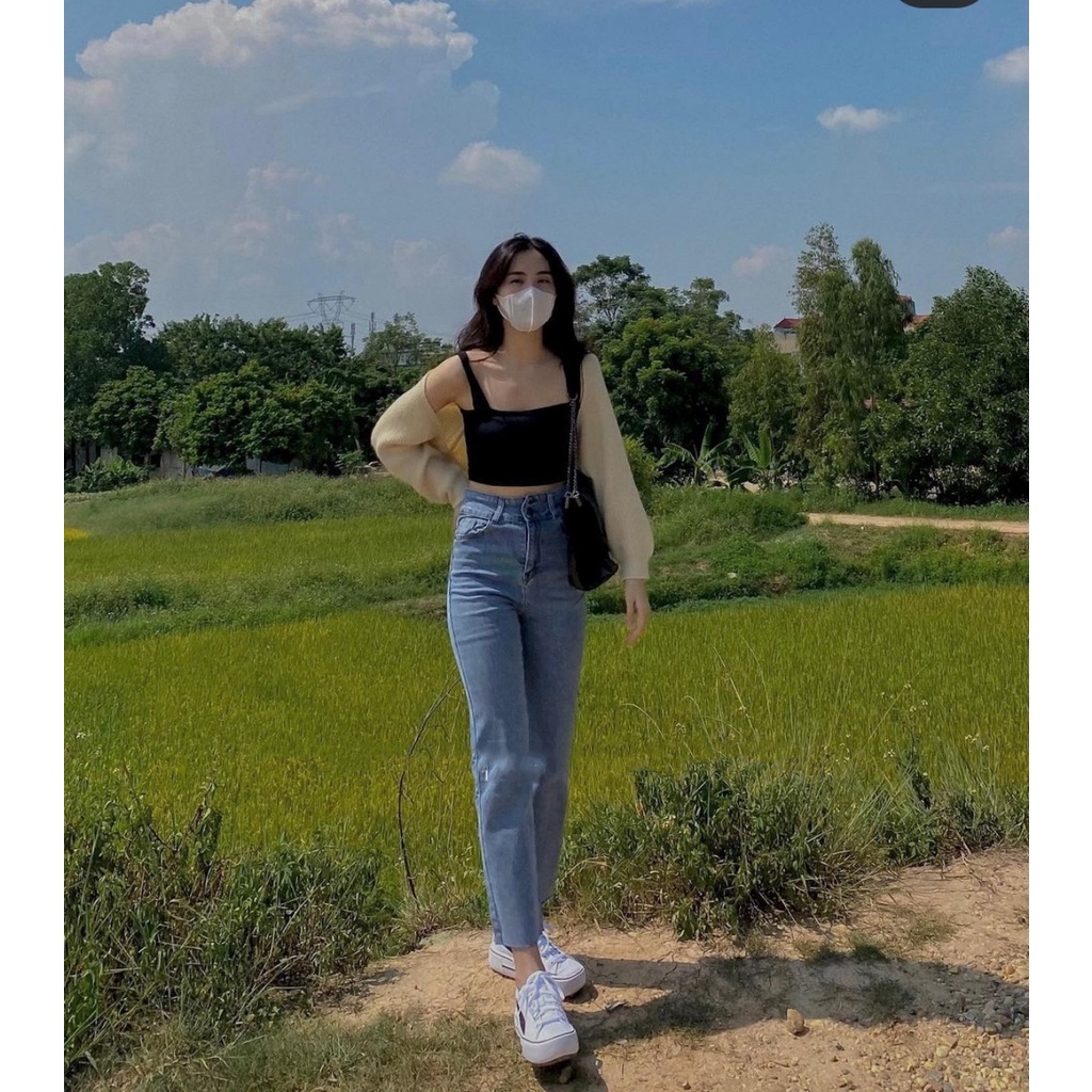 Áo khoác len Croptop - Áo cardigan len tay bồng Daski | BigBuy360 - bigbuy360.vn