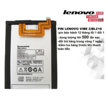 [Sỉ + Lẻ Giá Gốc] Pin Lenovo VIBE Z/K910/K910e/K6/X910/BL216 bảo hành 6 tháng