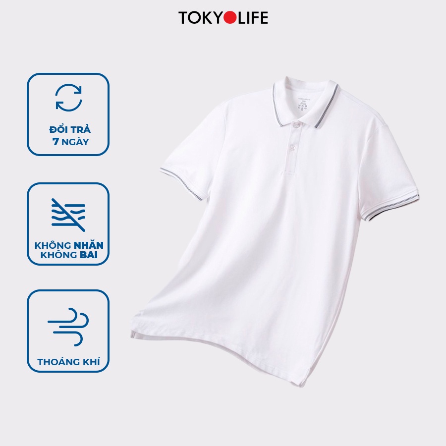 Áo Polo Nữ Cotton Cao Cấp, Basic Thoáng Mát TOKYOLIFE dáng ôm I9POL801I