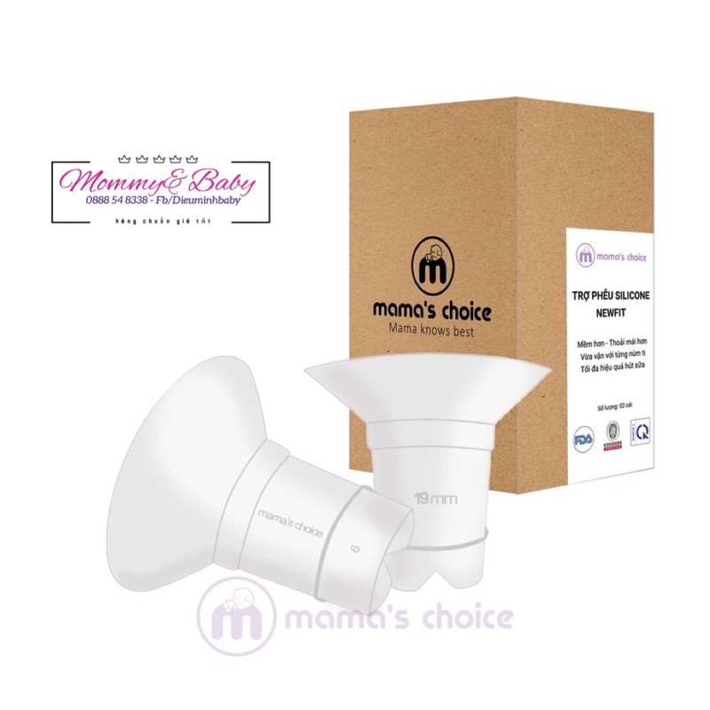 (CHÍNH HÃNG) TRỢ PHỄU silicone Mama’s Choice size 17,19,21