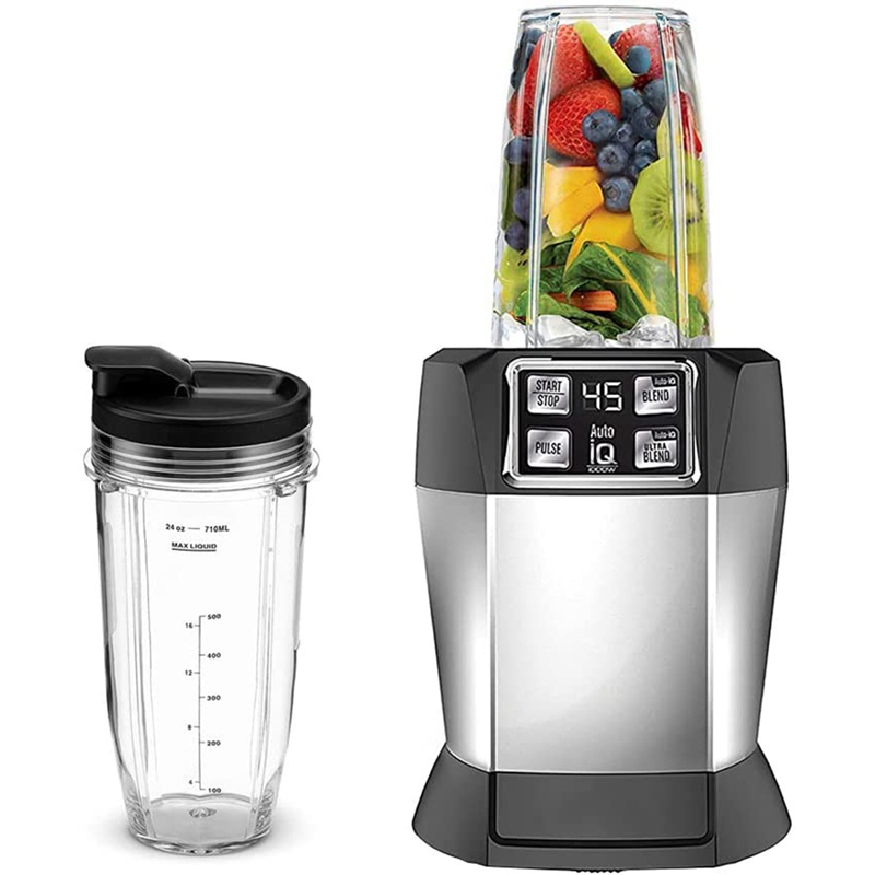 Set 2 Cốc Đánh Trứng 24 Oz Thay Thế Kèm Nắp Đậy Cho Nutri Ninja Auto IQ BL450 BL480 NN102