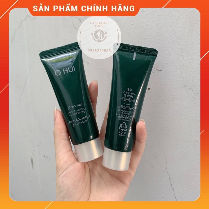Sữa rửa mặt giúp căng bóng da Ohui Prime Gel Cleanser 40ml