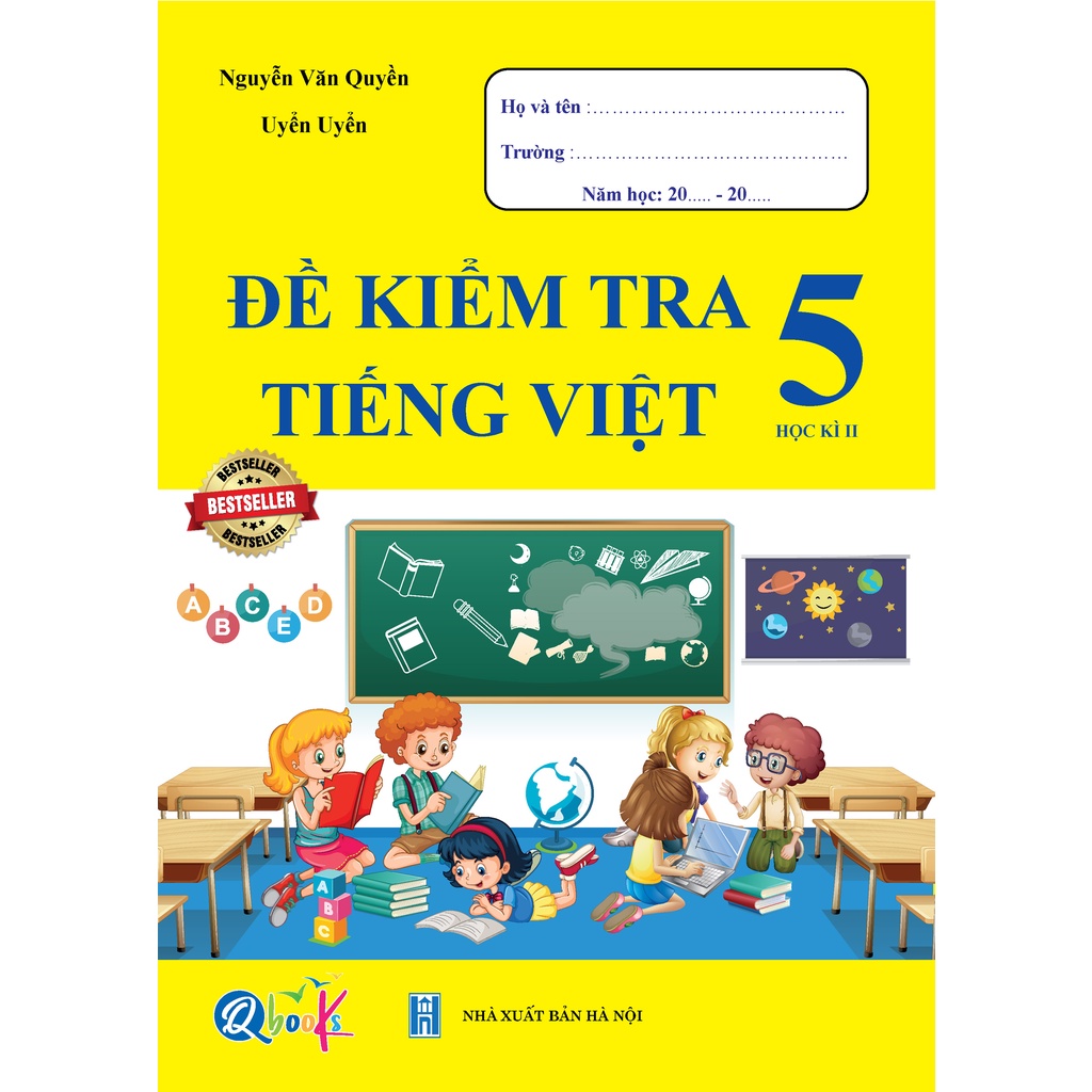 Sách - Bộ Combo Bài Tập Tuần và Đề Kiểm Tra lớp 5 - Toán và Tiếng Việt học kì 2 (4 cuốn)