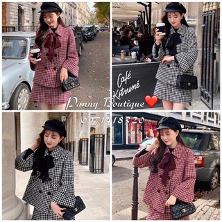 Set váy dạ phong cách tiểu thư dịu dàng nữ tính⚡️2 màu ảnh thật