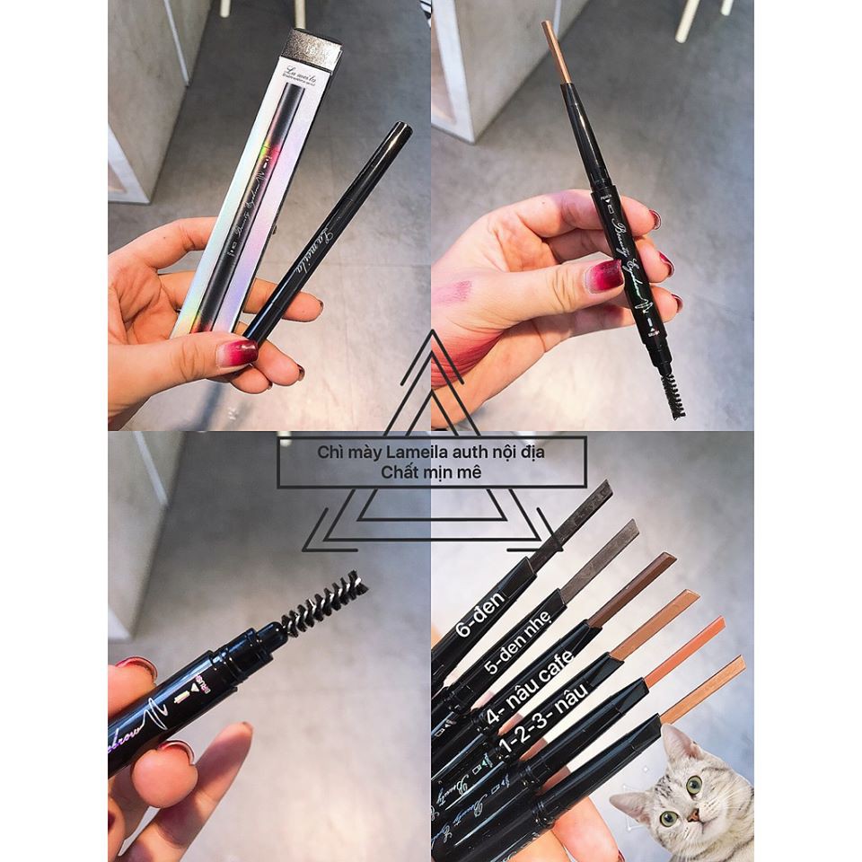 Chì kẻ mày 2 đầu Ánh Kim LAMEILA nội địa chính hãng mềm mịn đa tông sỉ tốt - GIÁ GỐC 12 | BigBuy360 - bigbuy360.vn