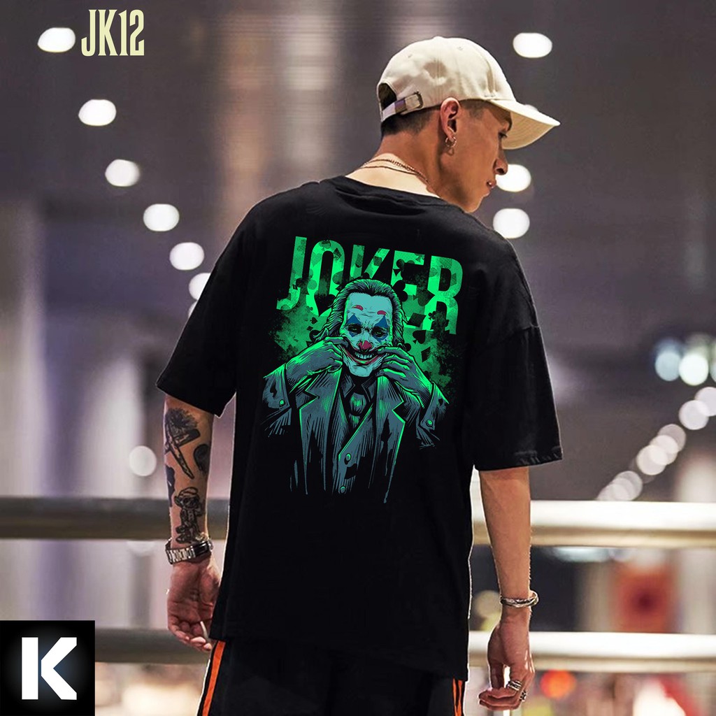 Áo thun JK12 JOKER OVERSIZE UNISEX (2 Màu ĐEN-TRẮNG)