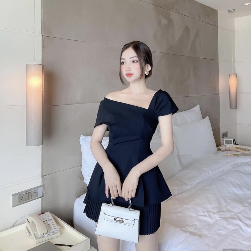 [FREESHIP] HÌNH CHÍNH CHỦ -  peplum lệch vai hàng thiết kế sang chảnh