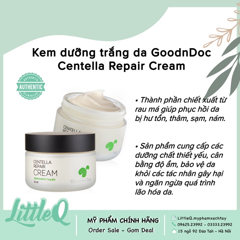 KEM PHỤC HỒI - DƯỠNG TRẮNG DA GoodnDoc