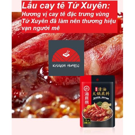 Cốt lẩu Haidilao ĐỦ 6 VỊ gia vị lẩu cô đặc Hải Đế Lao nước lẩu vị cay tê tứ xuyên cà chua trường thọ lẩu thái dưa chua | BigBuy360 - bigbuy360.vn