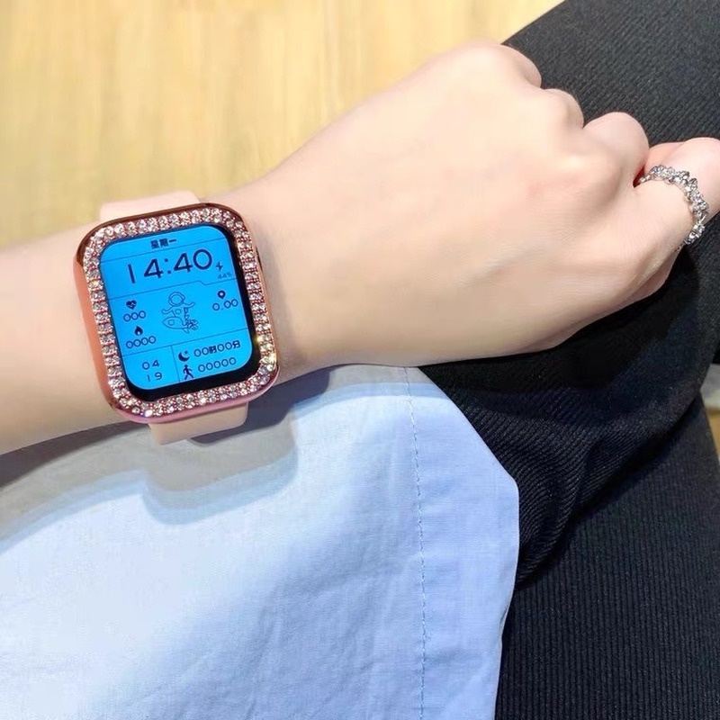 Khung Bảo Vệ Viền Đồng Hồ Apple Watch Series 7 SE 6 5 4 3 2 45mm 41mm 44mm 40 42 38mm