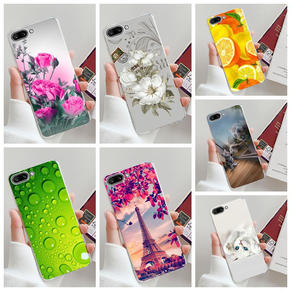 Ốp điện thoại TPU Silicon mềm họa tiết hoa cho Huawei Honor 10