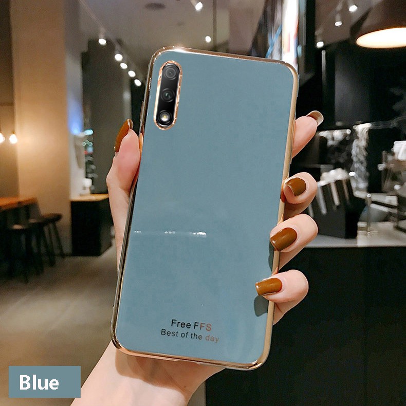 Ốp điện thoại mềm viền mạ màu cho Samsung Galaxy A6 A8 Plus A7 2018 J4 J6 Plus 2018 Note 8 9 10 Plus Note10 Lite