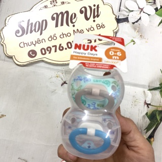 (CHÍNH HÃNG) Ti giả NUK silicon Happydays