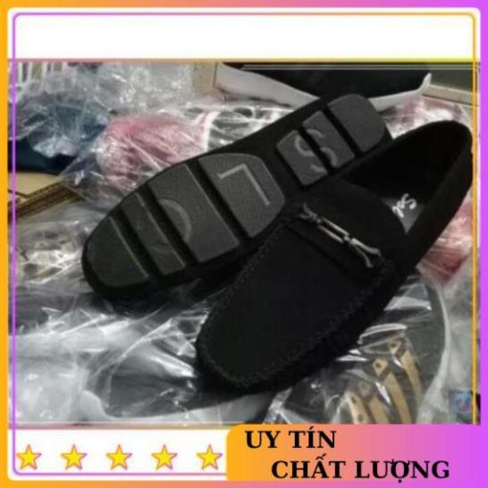 Giày lười nhung đế âm nam sang trọng | BigBuy360 - bigbuy360.vn
