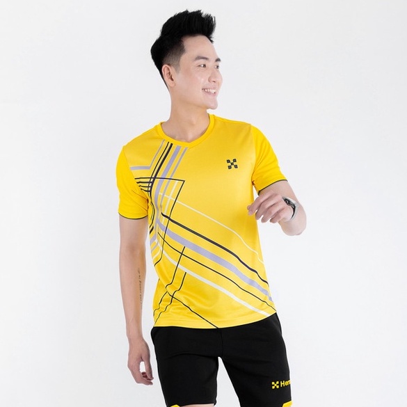 Áo thể thao cổ tim nam chính hãng chất liệu vải chuyên dụng nhẹ xốp thoáng co giãn tốt TN012