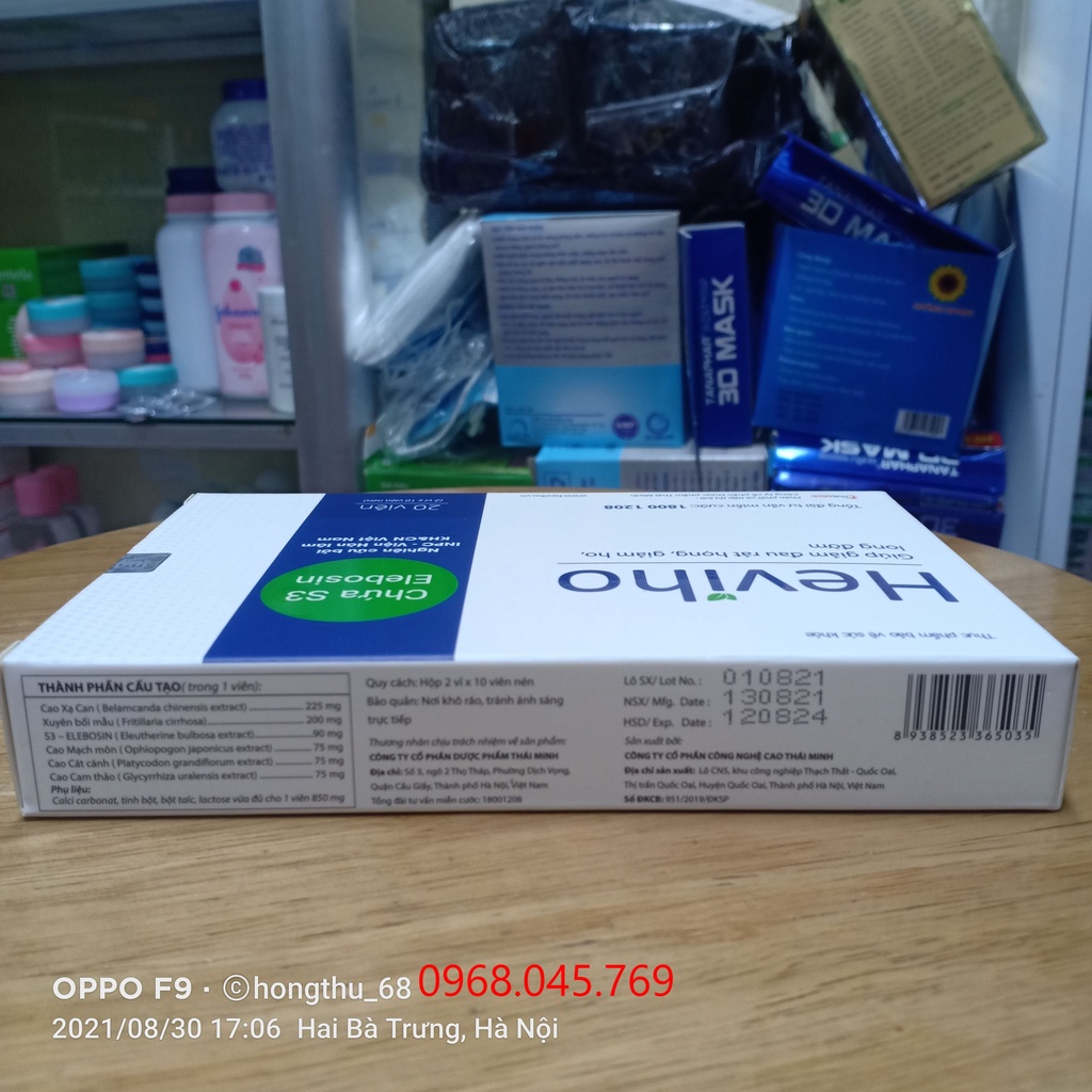 Viên uống Heviho và Siro Heviho - Giúp giảm đau rát họng, giảm ho, long đờm