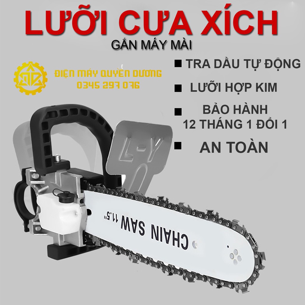 Bộ lưỡi cưa xích gắn máy mài - Tận dụng máy cắt cầm tay mà không cần tốn tiền mua máy cưa