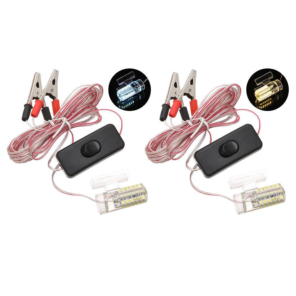 WTTLE Đèn LED Câu Cá 12V 48 Bóng Chất Lượng Cao