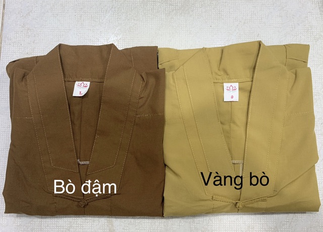 Đồ đi chùa cho bé, thời trang em bé, áo lam đi chùa