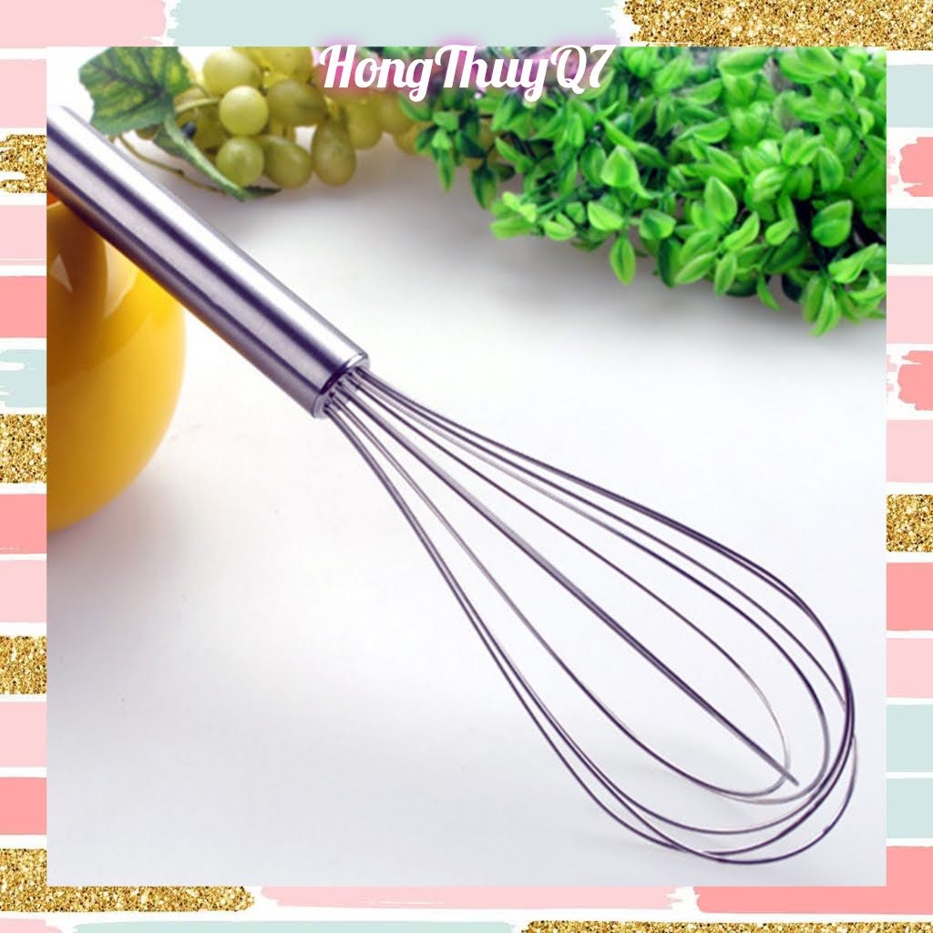 Cây Đánh Trứng bằng thép không gỉ 26cm (1c) Phới đánh trứng - HongThuyQ7