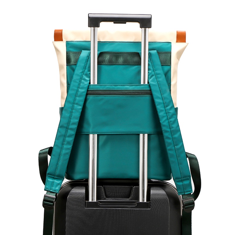 Ba Lô Du Lịch Bằng Nylon Chống Thấm Nước Phối Màu Tương Phản Dễ Thương 2022