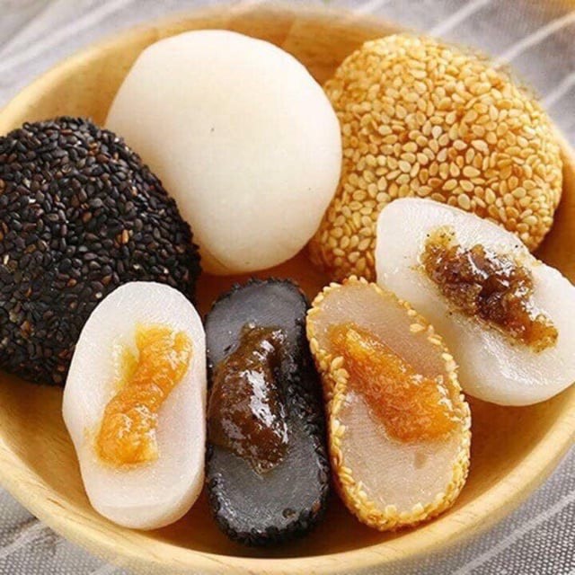 Bánh mochi tròn Đài Loan Hai cô gái Mix 4 vị siêu ngon