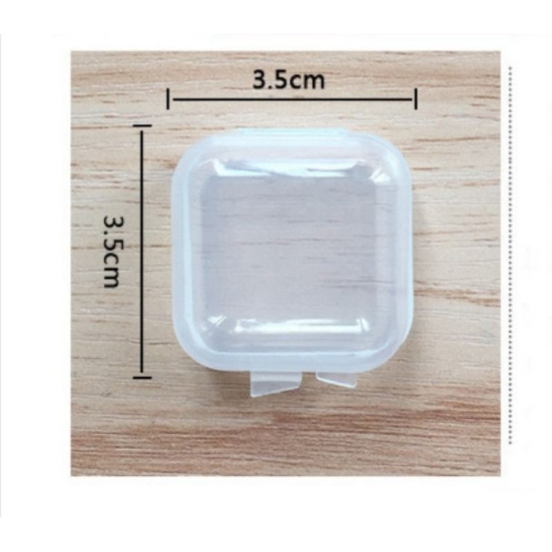 10 Cái hộp nhựa size mini đựng đồ dùng như sim, thẻ nhớ, nút bịt tai