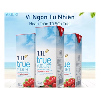 Thùng 48 hộp/chai 180ml sữa chua uống tiệt trùng th true yogurt