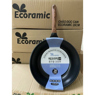 Chảo đúc ecoramic đáy từ chống dính cao cấp, size 28cm