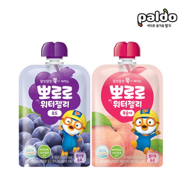 Thạch Trái Cây Pororo Hàn Quốc dạng túi 120ml