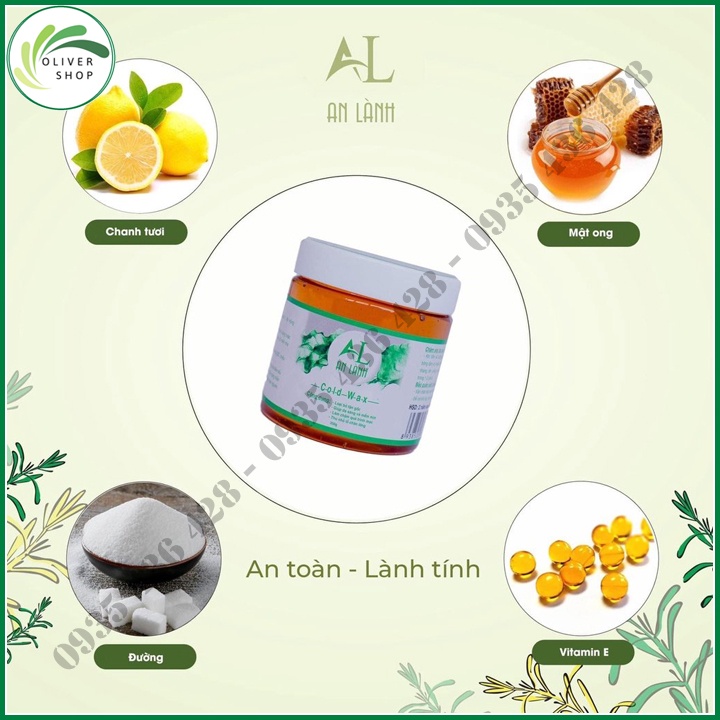 Wax Lông An Lành ⚡Tặng Giấy + Que⚡ Tẩy Lông nách, Chân, Tay, Vùng kín - Chiết Xuất Từ Thiên nhiên 100% - Hàng loại 1