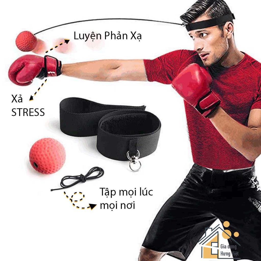 Bóng Luyện Tập Phản Xạ, Boxing Đội Đầu Xả Stress, Kích Thích Phát Triển Trí Tuệ [BÓNG PHẢN XẠ]