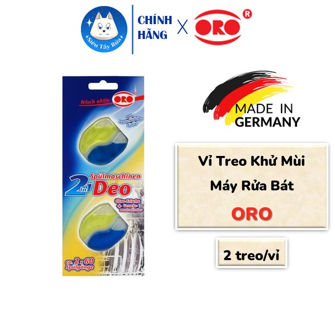 [Nội Địa Đức] Treo Khử Mùi Máy Rửa Bát ORO Khử Mùi Hôi Hiệu Quả (15g x 2)